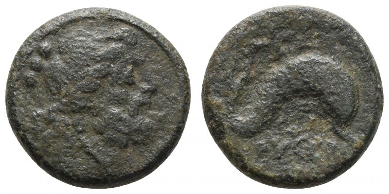 Römer Republik
Anonym Æ Teruncius 217-212 v.u.Z. Luceria Av.: Kopf des Neptun n...