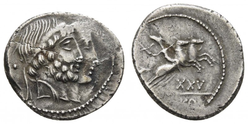 Römer Republik
C. Marcius Censorinus, 88 v.u.Z. AR Denar Av.: Köpfe des Numa Po...