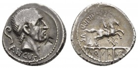 Römer Republik
L. Marcius Philippus, 56 v.u.Z. AR Denar zur Erinnerung an die Vollendung der Bauarbeiten an der sog. Aqua Marcia durch seinen Vorfahr...