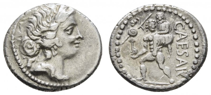 Römer Imperatorische Prägungen
Gaius Julius Caesar 100- 44 v.u.Z. AR Denar Av.:...