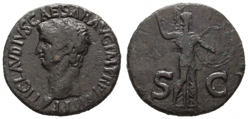 Römer Kaiserzeit
Claudius, 41-54 Æ As 42-43 Rom Av.: TI CLAVDIVS CAESAR AVG P M...