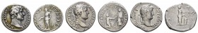 Römer Kaiserzeit
Hadrianus 117-138 AR Denar 117-138 3 Stück, mit Rv.: RESTITVTORI HISPANIAE; SALVS AUG und TELLVS STABIL RIC 326f., 267-270, 276ff. s...