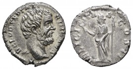 Römer Kaiserzeit
Clodius Albinus, 193-197 AR Denar Av.: Kopf nach rechts, Rv.: FELICITAS COS II., Felicitas stehend RIC 4 Coh. 15 3.33 g. vz