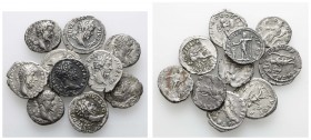 Römer Kaiserzeit
Septimius Severus, 193-211 AR Denar 193-211 10 Exemplare, unterschiedliche Versionen des Porträts, unterschiedliche Umschriften und ...