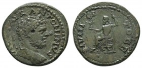 Römer Kaiserzeit
Antoninus III. Caracalla, 198-217 Æ 22 Stobi in Macedonia Av.: A C M AVR ANTONINVS, belorbeerte Büste im Kürass nach rechts, Rv.: MV...