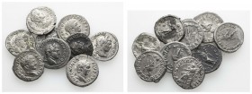 Römer Kaiserzeit
Antoninus III. Caracalla, 198-217 AR Denar 198-217 9 Exemplare, mit unterschiedlichen Versionen des Porträts, unterschiedlichen Umsc...