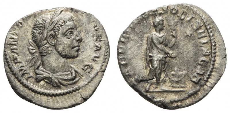 Römer Kaiserzeit
Elagabalus, 218-222 AR Denar 221-222 Rom Av.: IMP ANTON[INVS P...