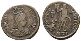 Römer Kaiserzeit
Arcadius, 383-408 Æ Maiorina 383 Antiochia Gloria Romanorum RIC 41 4.75 g. ss-