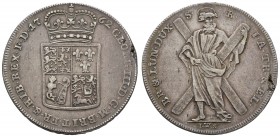 bis 1799 Braunschweig-Calenberg-Hannover
Georg III., 1760-1820 Reichstaler 1762 Clausthal Ausbeute der Grube St. Andreas, Av.: bekröntes Wappen, Rv.:...