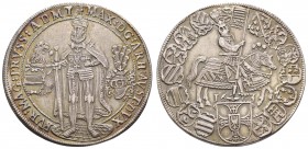 bis 1799 Deutscher Orden
Maximilian I., Erzherzog von Österreich, 1590-1618 Taler 1603 Hall Av.: stehender Hochmeister zwischen rechts Turnierhelm mi...