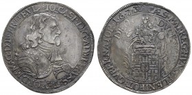 bis 1799 Deutscher Orden
Johann Kaspar von Ampringen, 1664-1684 Taler 1673 Mainz Dav. 5861 Prokisch 185 28.59 g. ss+
