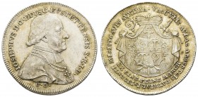 bis 1799 Eichstätt
Joseph Graf von Stubenberg, 1790-1802 ½ Taler 1796 München Kontribution, Stempel von Cajetan Destouches Cahn 150 13.99 g. vz+