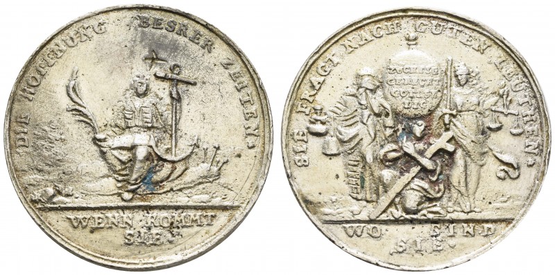 bis 1799 Schlesien
 Silbermedaille o. J. (1707, späterer Guss) unsigniert, Stem...