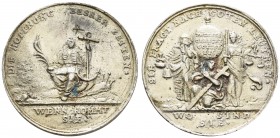 bis 1799 Schlesien
 Silbermedaille o. J. (1707, späterer Guss) unsigniert, Stempel von Philipp Heinrich Müller, auf den Altranstädter Vertrag und die...