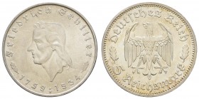 III. Reich
 5 RM 1934 F Schiller, kl. Rf. Jaeger 359 vz+