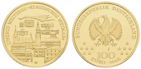 Bundesrepublik (Euro)
 100 € 2006 J UNESCO-Welterbe Klassisches Weimar, im Originaletui mit Echtheitszertifikat Jaeger 524 st