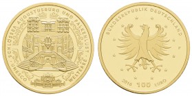 Bundesrepublik (Euro)
 100 € 2018 F Schlösser Augustusburg und Falkenlust in Brühl, mit CoA in Originaletui Jaeger 632 st