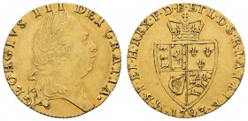bis 1799 Großbritannien
George III., 1760-1820 Guinea 1793 London Seaby 3729 ex Schulman, Amsterdam 8.38 g. ss-vz