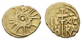 bis 1799 Italien-Sizilien
Ruggero II., 1130-1154 Tari ohne Jahr Palermo Av.: Punkt in Kreis, um den Kreis herum "al-malik Rujjar al-mu'tazz billah" (...