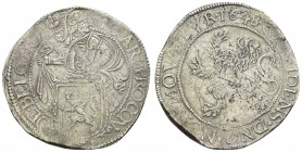 bis 1799 Niederlande
Holland Löwentaler 1648 Av.: Ritter hinter Wappen halbrechts stehend, Rv.: nach linbks steigender Löwe im Perlkreis, Zainende Da...
