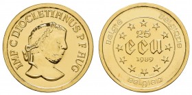 ab 1800 Belgien
Baudouin 1951-1993 25 Ecu 1989 Kaiserliche Landesherren - Diocletian, dazu die 5 Ecu-Silbermünze 1987 K.M. 173, 166 Schön 148.1, 143....