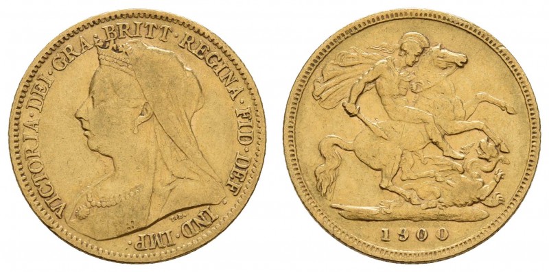 ab 1800 Großbritannien
Victoria, 1837-1901 Half Sovereign 1900 London Seaby 387...