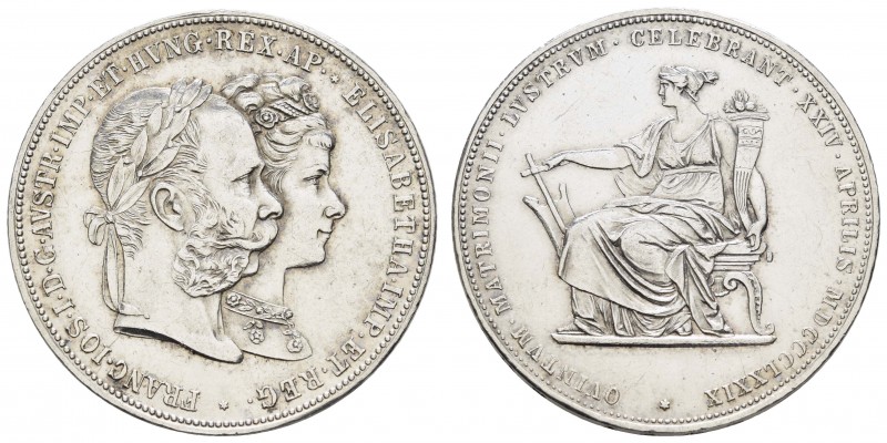 ab 1800 Österreich
Franz Joseph, 1848-1916 Doppelgulden 1879 Auf die Silberhoch...