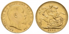 Australien
Edward VII., 1901-1910 Sovereign 1909 Sydney min. Rf. Fried. 32 ss-vz