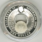 Australien
Elizabeth II. seit 1952 Dollar 2003 Australische Münzgeschichte - Holey Dollar and Dump, nur gekapselt K.M. 822 Schön 737 PP