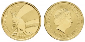 Australien
Elizabeth II. seit 1952 25 Dollars 2007 im Etui st