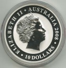 Australien
Elizabeth II. seit 1952 10 Dollars 2008 Koala, 10 oz Silber, gekapselt Schön 1294 st