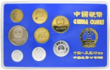 China
Volksrepublik KMS 1984 Proof Coin Year Set, Year of the rat, wie verausgabt, Umkarton leider lädiert und beschriftet, carton labeled and slight...