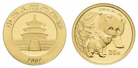 China
Volksrepublik 20 Yuan 2004 in Kapsel K.M. 1529 Schön 1420 Fried. B 18 1.53 g. st