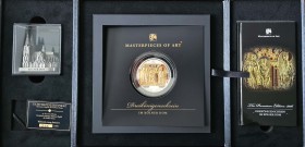 Cook-Inseln
Republik 20 Dollars 2016 Dreikönigsschrein im Kölner Dom - aus der Serie Masterpieces of Art, 3 oz Silbermünze mit 1/4 oz Gold-Inlay, dar...