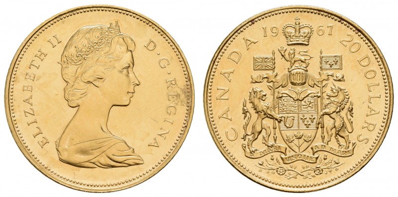 Kanada
Bundesstaat 20 Dollars 1967 Ottawa 1967 (ex) Proof set with 7 coins for ...