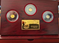Malawi
Republik 20 Kwacha 2007 Investment Coin Set - Premium Collection - 3 x 20 Kwacha als Feingold-, Roségold- und Weißgold- Version, im Originalet...