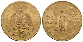 Mexiko
Republik 50 Pesos 1947 Centenario K.M. 481 vz-st