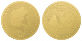 Salomonen
parlamentarische Monarchie 10 $ 2017 Die wertvollsten Goldmünzen der Welt, Braunschweig-Wolfenbüttel Jakobslöser 1625, England Double Leopa...