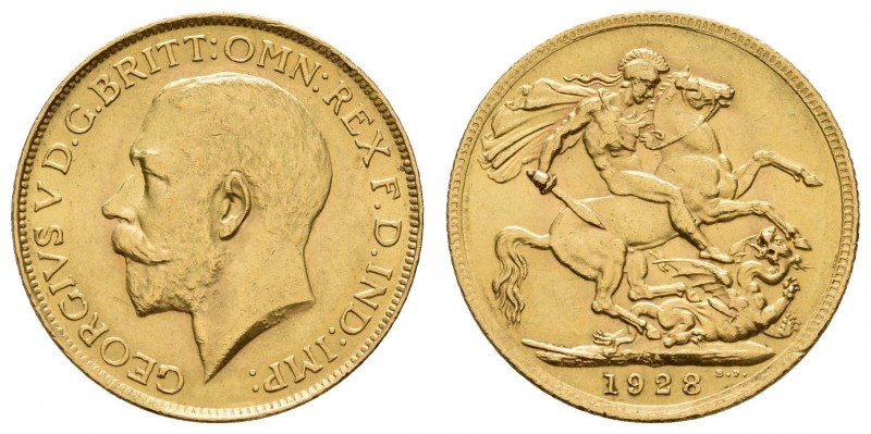 Südafrika
Georg V., 1910-1936 Sovereign 1928 Pretoria K.M. 21 Fried. 5 Schlum. ...