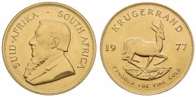 Südafrika
Republik Krügerrand 1977 Pretoria bankfrisch K.M. 73 Fried. B 1 vz-st
