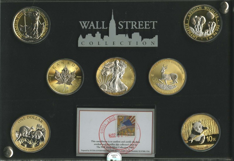 Allgemein
 Wall Street Collection, 2014, 7 der bekanntesten Silber-Anlagemünzen...