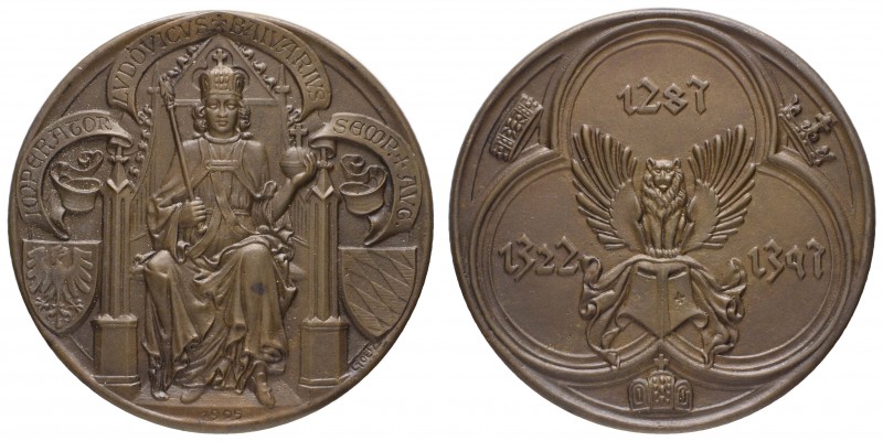 Spezialsammlung Goetz-Medaillen
 1905 Bronzegussmedaille auf Kaiser Ludwig IV. ...