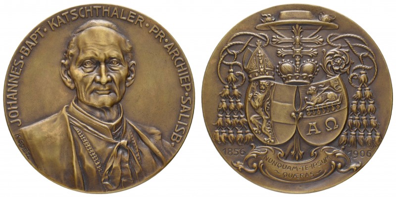 Spezialsammlung Goetz-Medaillen
 1906 Bronzegussmedaille auf Johann Katschthale...