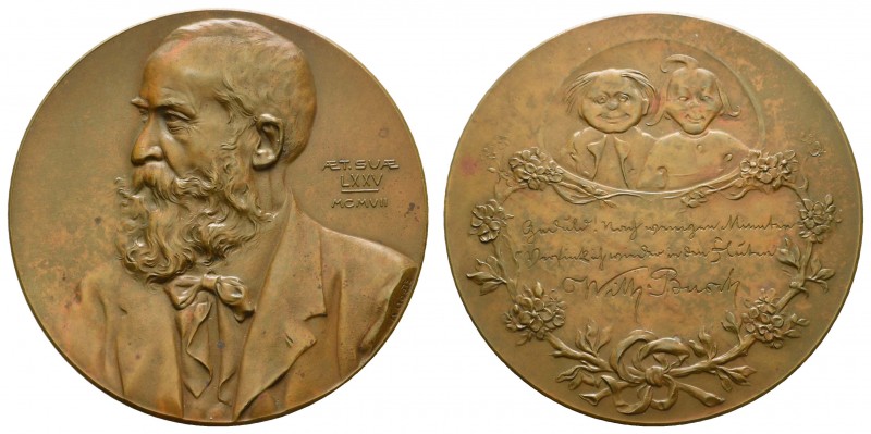 Spezialsammlung Goetz-Medaillen
 1907 Bronzegussmedaille auf den 75. Geburtstag...