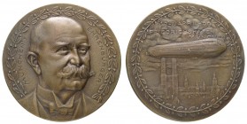 Spezialsammlung Goetz-Medaillen
 1909 Bronzegussmedaille auf die Verleihung der Ehrenbürgerwürde an Ferdinand Graf Zeppelin, Av.: Büste halbrechts im...