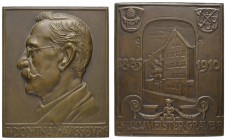 Spezialsammlung Goetz-Medaillen
 1910 zweiseitige Bronzegussplakette auf das 25jährige Berufsjubiläum des Augsburger Graveurs Johannes Dominal (1861-...