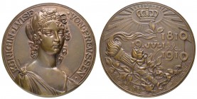 Spezialsammlung Goetz-Medaillen
 1910 Bronzegussmedaille auf den 100. Todestag von Luise von Mecklenburg-Strelitz, Königin von Preußen 1797-1810, Av....