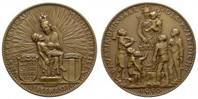 Spezialsammlung Goetz-Medaillen
 1910 Bronzemedaille auf die Madonna von Blieskastel, Av.: die Madonna zwischen zwei Wappen, VNSERE · LB · FRAV - MIT...