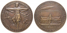 Spezialsammlung Goetz-Medaillen
 1911 Bronzegussmedaille auf das Kaisermanöver und den Einsatz von Flugzeugen im Heeresdienst, Av.: germanischer Hero...