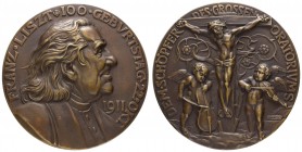 Spezialsammlung Goetz-Medaillen
 1911 große Bronzegussmedaille auf den 100. Geburtstag von Franz Liszt, Av.: Brustbild nach rechts, Rv.: Putten mit G...